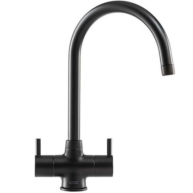 Picture of Franke Athena Swan Neck Tap Matt Black