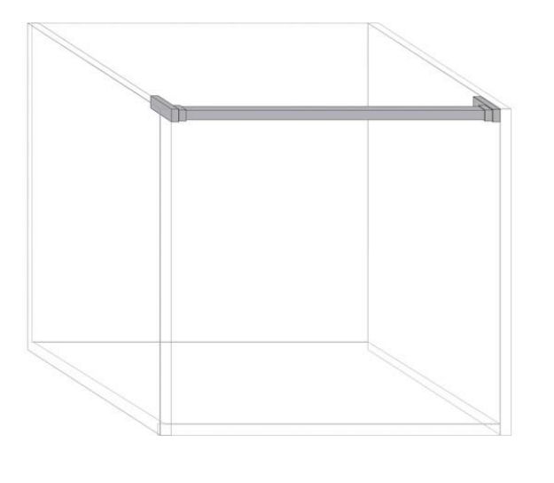 Picture of Aluminium Closing Cabinet Support - 600mm