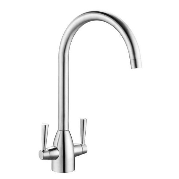 Picture of Reginox Mesa Twin Lever Monobloc Kitchen Mixer Tap Chrome