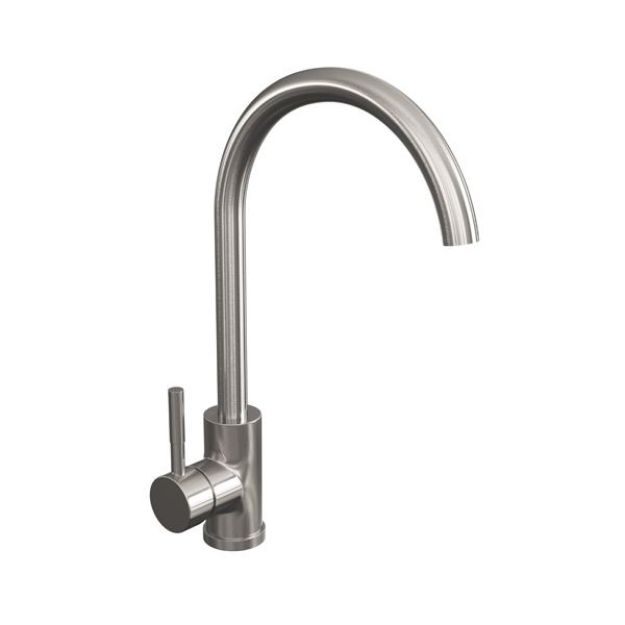 Picture of Reginox Taravo Single Lever Tap Brushed Nickel Mino