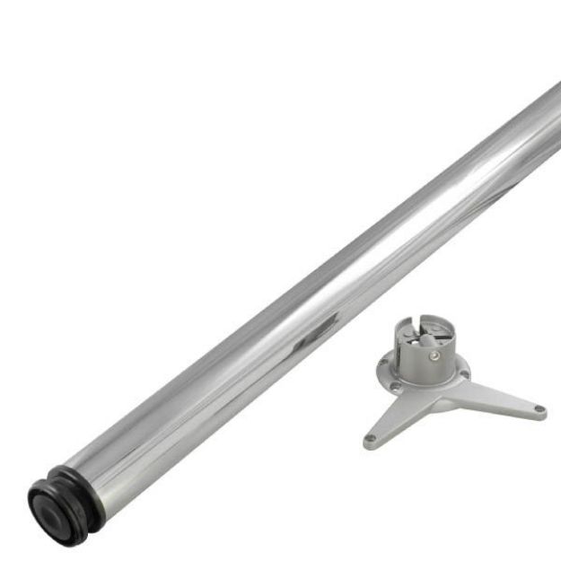 Picture of Chrome breakfast bar leg - 870mm